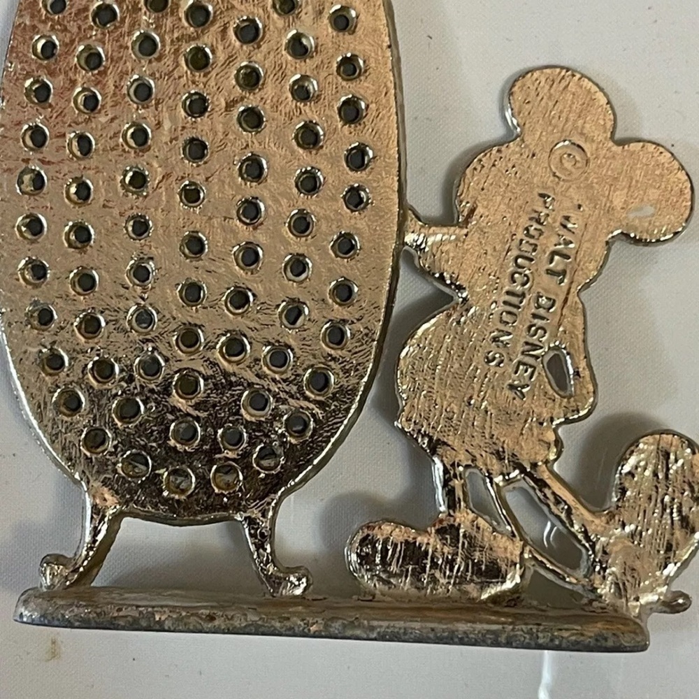 Vintage Walt Disney Minnie Mouse Looking Glass Earring Holder,Stand 1970s 4in GS - Picture 5 of 6